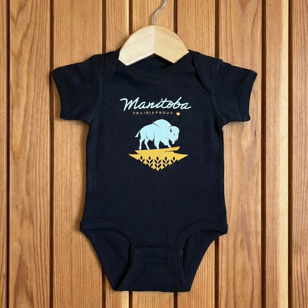 Kids - Manitoba 8.0 Baby Onesie - Black
