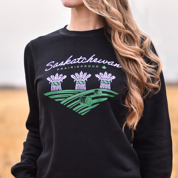 Ladies - Sask 8.0 Crew Sweater - Black
