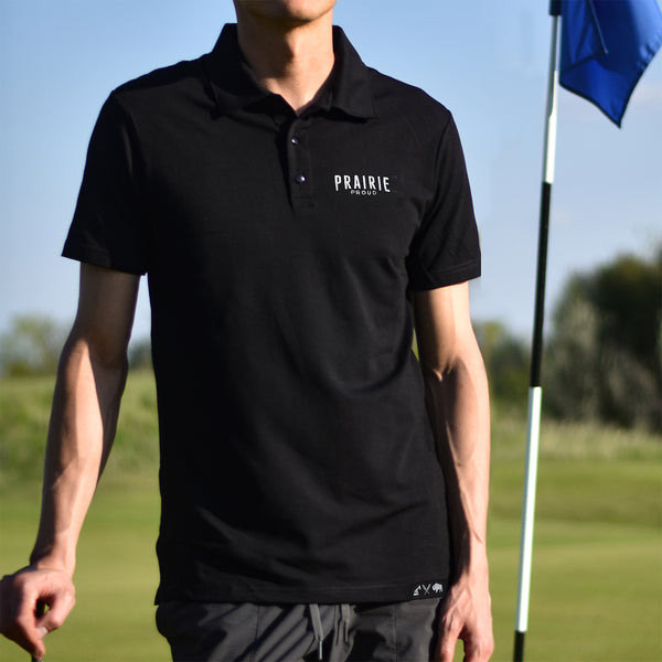 Mens - Prairie Athletic Polo - Black