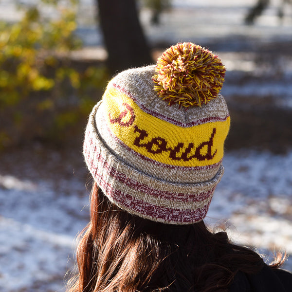 Unisex - Prairie Pom - Gold / Heather Tan