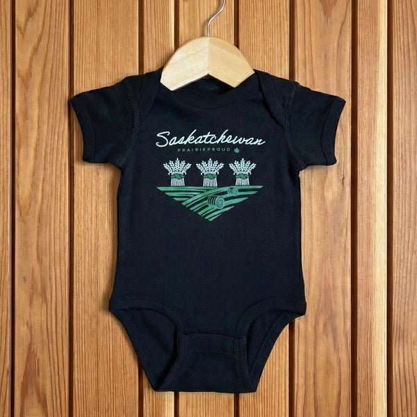 Kids - Sask 8.0 Baby Onesie - Black