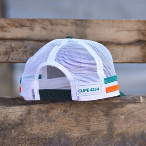 Unisex - Retro Trucker x CUPE 4254 - Forest / Teal / Orange