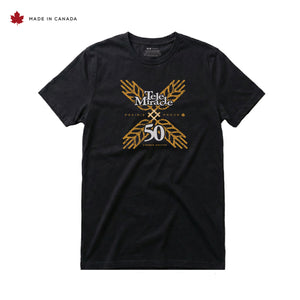 Unisex - Telemiracle 50 Collab Crew T - Black
