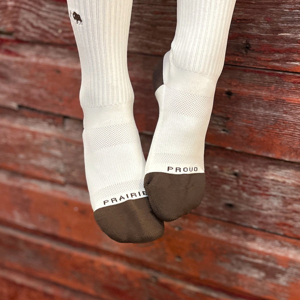 Unisex - Icon Padded Crew Sock - Cream / Brown