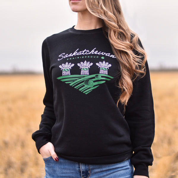 Ladies - Sask 8.0 Crew Sweater - Black
