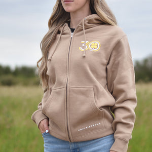 Unisex - InVigor 30th Collab Zip Hood - Tan