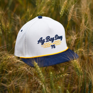 Unisex - Ag Bag Drag 75th Snapback - Cream / Navy Corduroy