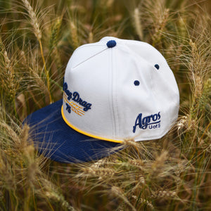 Unisex - Ag Bag Drag 75th Snapback - Cream / Navy Corduroy