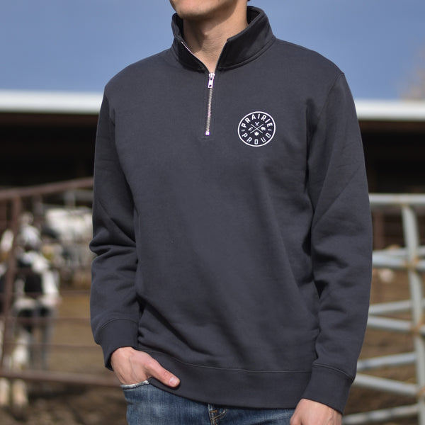 Unisex - Axle Quarter Zip - Smoke