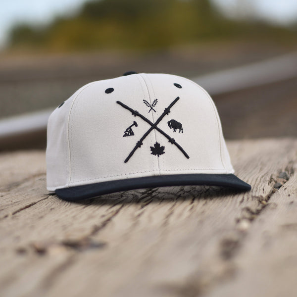 Unisex - Barb Wire Snapback - Black / Cream