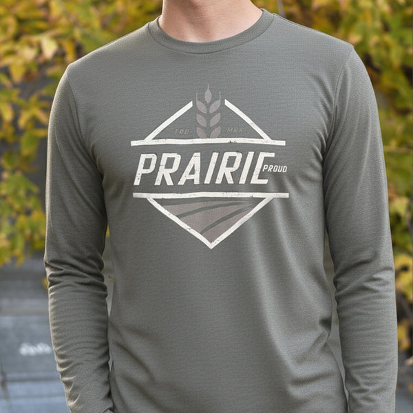 Unisex - Home Quarter LS Crew T - Military