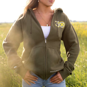Unisex - InVigor 30th Collab Zip Hood - Army
