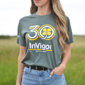 Unisex - InVigor 30th Collab Crew T - Dusty Green