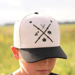 Kids - Barb Wire Snapback - Black / Cream