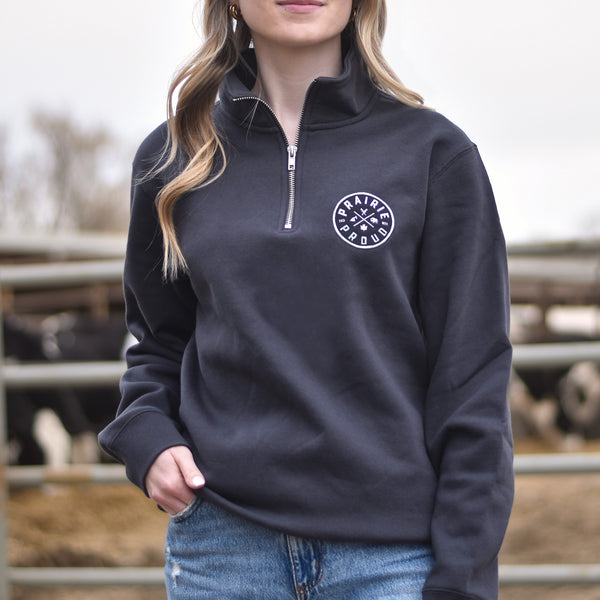 Unisex - Axle Quarter Zip - Smoke