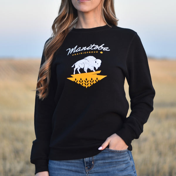 Ladies - Manitoba 8.0 Crew Sweater - Black