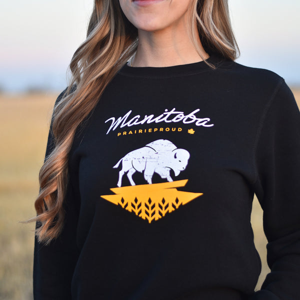 Ladies - Manitoba 8.0 Crew Sweater - Black