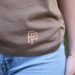 Ladies - Retro 2.0 Boyfriend T - Heather Brown