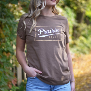 Ladies - Retro 2.0 Boyfriend T - Heather Brown