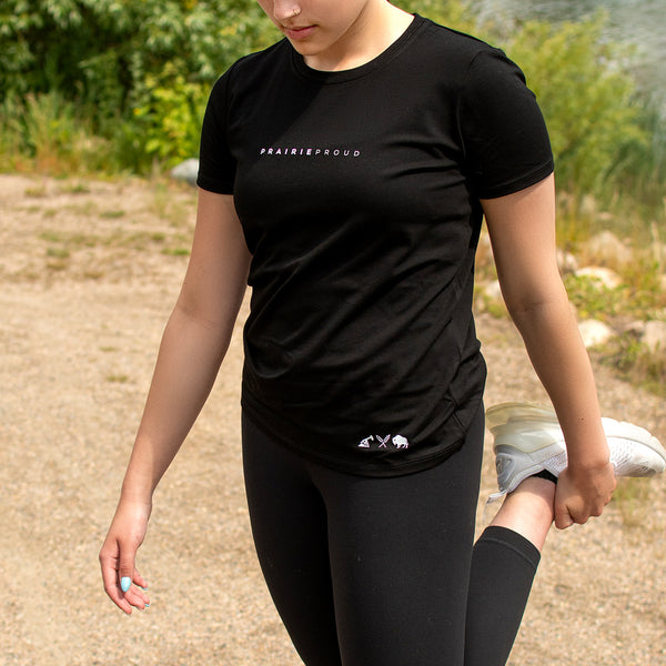 Ladies - Staple Athletic Crew T - Black