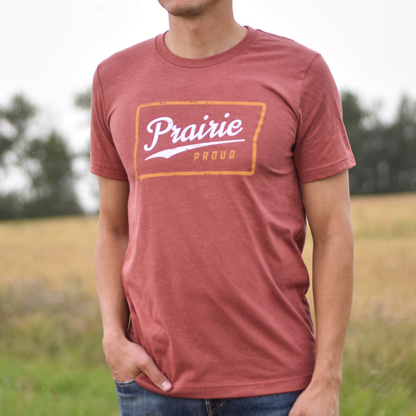 Unisex - Retro Crew T - Heather Rust
