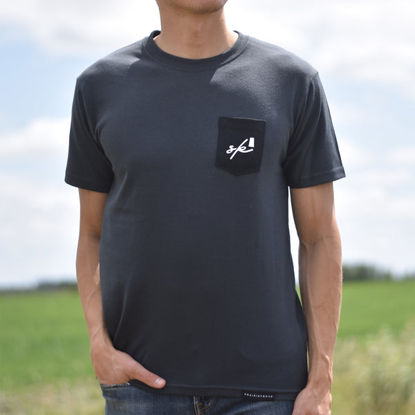 Mens - Sask 6.0 Pocket T - Charcoal / Black