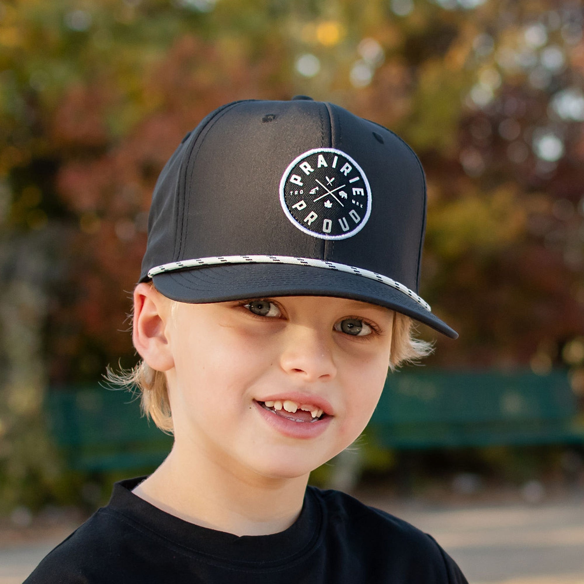 Kids- Axle Snapback - Black / White – Prairie Proud