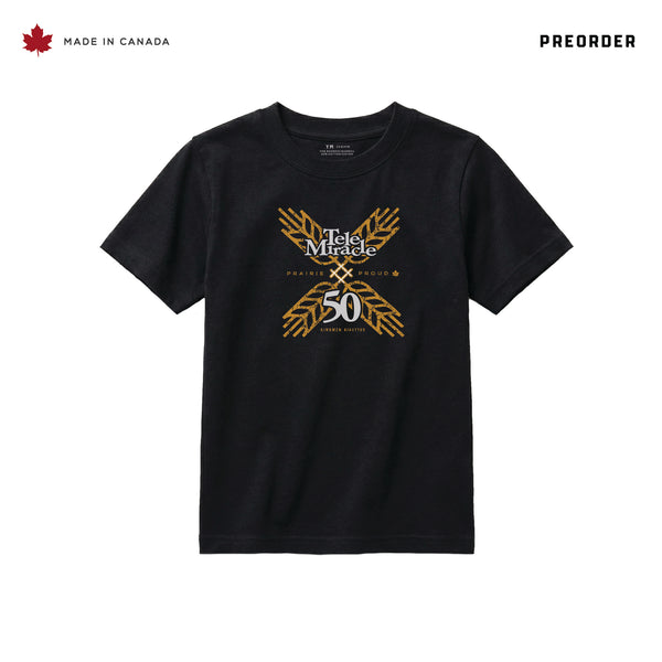 Kids / Youth - Telemiracle 50 Crew T - Black