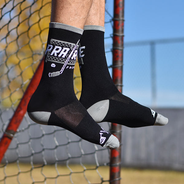 Unisex - Crossbar Socks - Grey / Black