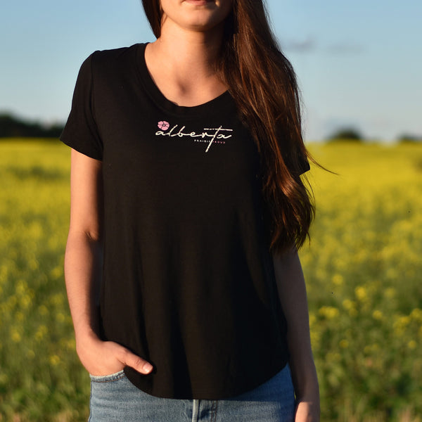 Ladies - Alberta 5.0 Scoop T - Black